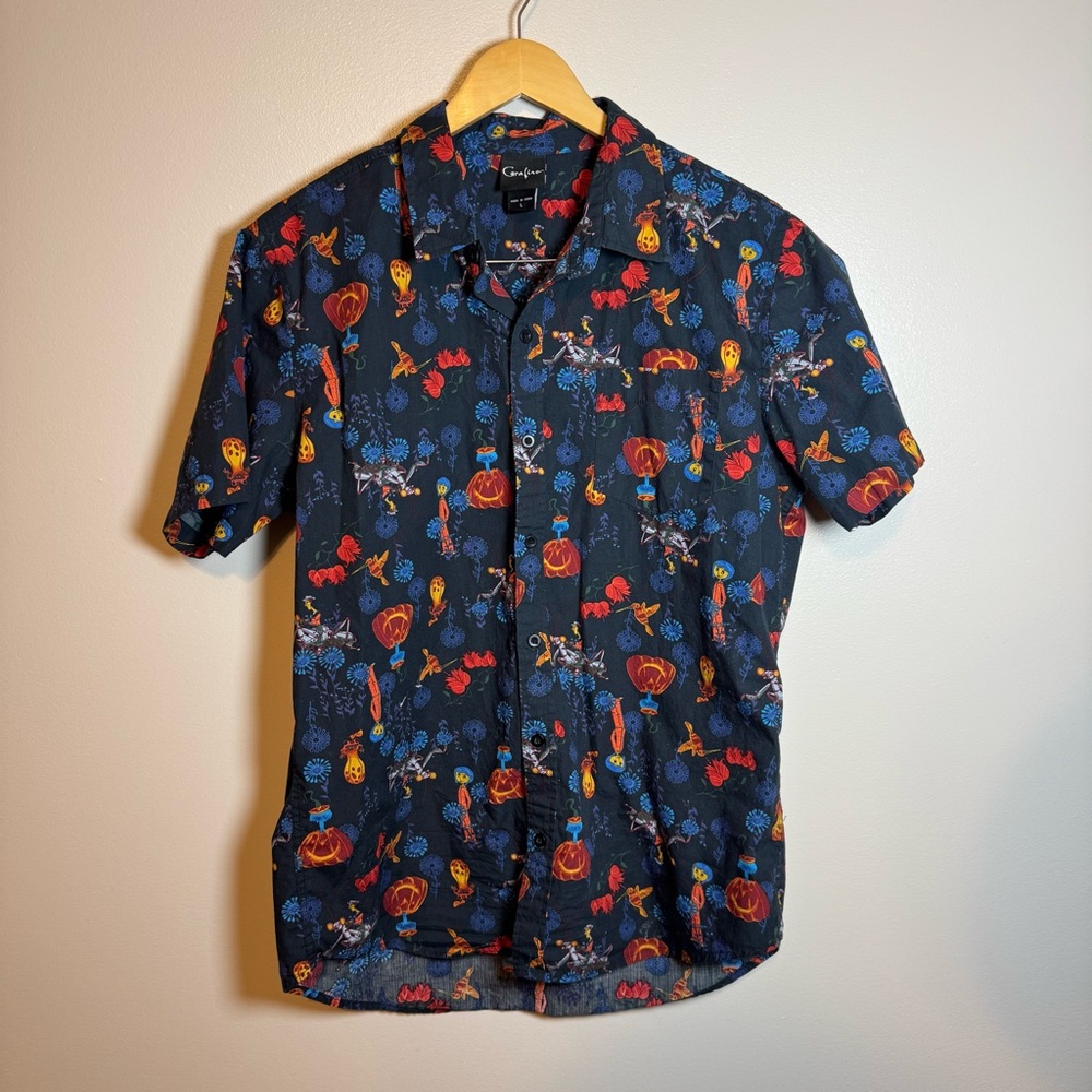 Coraline Garden Woven Button-Up - BoxLunch Exclusive Large Men’s